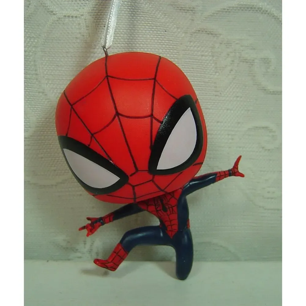 HALLMARK MARVEL SPIDERMAN BOBBLEHEAD ORNAMENT-WOBBLES ON YOUR TREE-WITH BOX